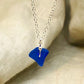 Blue Sea Glass Necklace