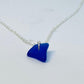 Blue Sea Glass Necklace