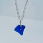 Blue Sea Glass Necklace