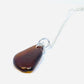 Dark Amber Sea Glass wire wrapped Necklace