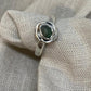 Sterling Silver Green Sea Glass Ring