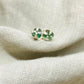 Green Sea Glass Silver Studs